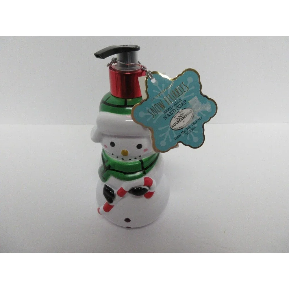 Snowflurries refillable handsoap dispenser Christmas/Holiday 16.9 OZ 500 ML